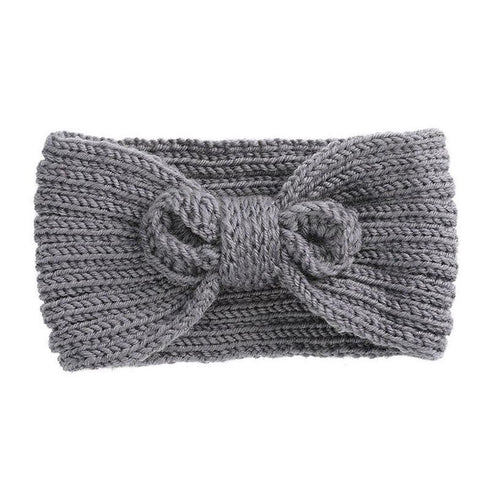 Bandeau cheveux en laine à noeud Erita